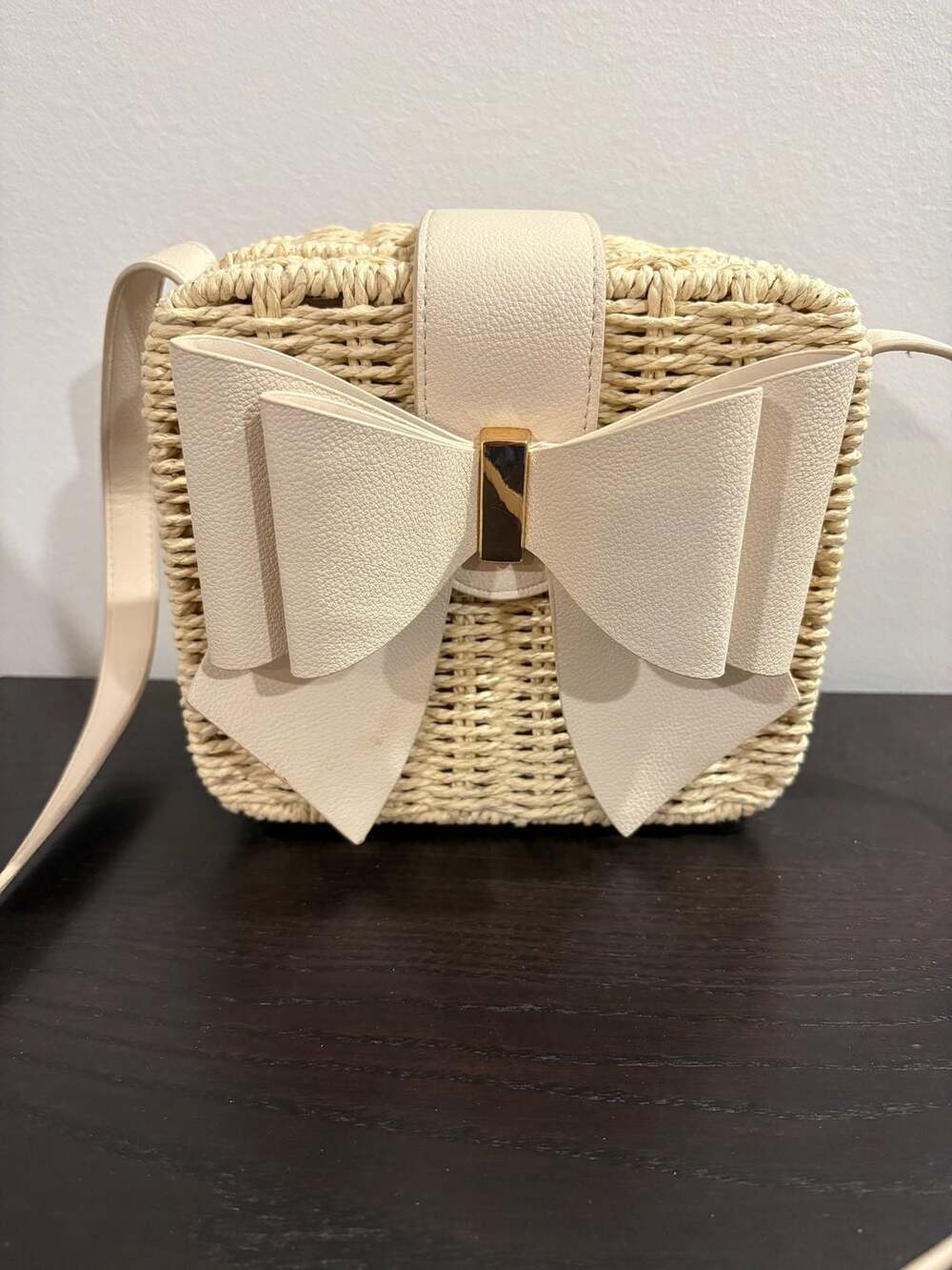 Like Dreams Woven Straw Crossbody Bag